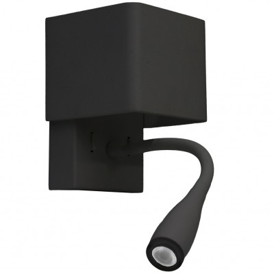 Φωτιστικό Reading Light LED 9W Φωτισμού Εμπρός-Πίσω Θερμό Φως Μαύρο 3-6641